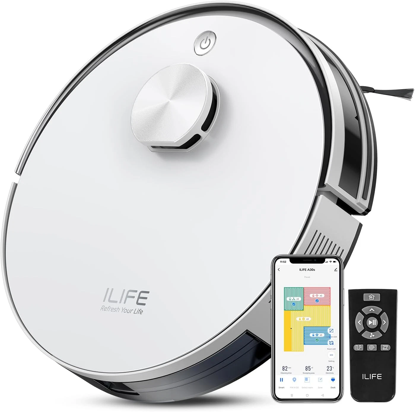 A30S Robot Vacuum with 10000Pa Suction, Lidar Navigation & Smart Control