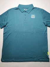 ASTON MARTIN F1 TEAM Mens Size XL Team Issue c.2021 Factory Polo Shirt NEW Green
