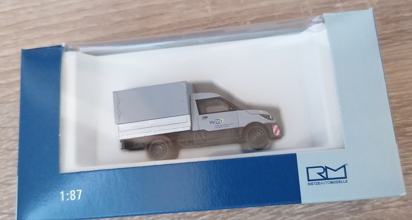 Rietze 33206 - 1/87 Streetscooter Work Platform Wolfsburg Waste Management - N