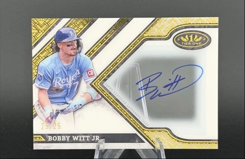 BOBBY WITT JR. 2025 TOPPS TIER ONE CLEARLY PERFECT AUTO 25/25 Q6995
