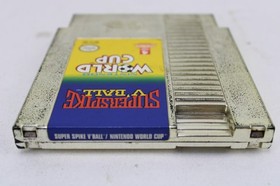 Ex Rare Superspike V'Ball Nintendo World Cup Nintendo NES Gold Cart Fan Made Box