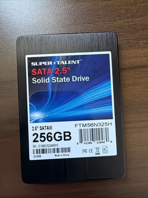 Super Talent 256GB Internal SSD NTFS 2.5'' SATA III Solid State Drive