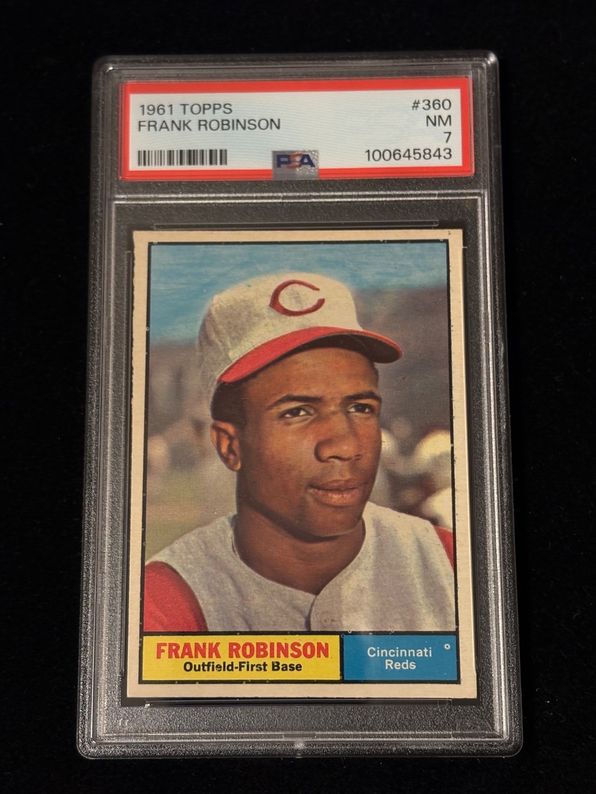 1961 Topps #360 Frank Robinson PSA 7 SUPER SHARP