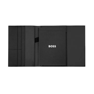 Hugo Boss A5 Schreibmappe Double B Black & Gun - Bild 1 von 3