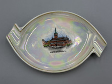 Vintage COPENHAGEN Denmark KOBENHAVN Porcelain Souvenir Ashtray Metzler Ortloff