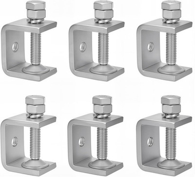 Stainless Steel Small C Clamp Set, 1 Inch Heavy Duty Metal C-Clamp, Mini Tiger C
