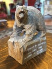 Vintage Hand Carved Wooden Bear Korean Mayor Delegates Commemorative — photo 2