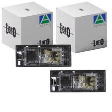 2x ABAKUS KENNZEICHENLEUCHTE passend für NISSAN INTERSTAR NV400 OPEL MOVANO