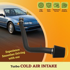 For 90-93 Integra Ls Rs Gs Gsr Se Black Cold Air Intake Cai Induction Assembly