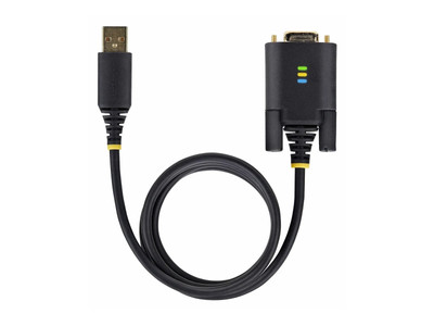 StarTech 6.6ft/2m USB to Null Modem Serial Adapter Cable (1p6ffcnusbserial) NEW!