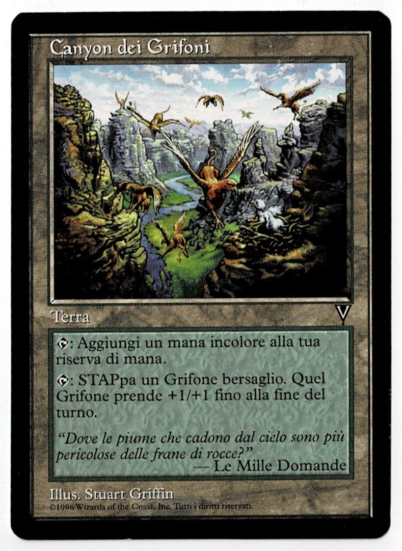 1997 Visions Griffin Canyon Italian Expansion/Rare