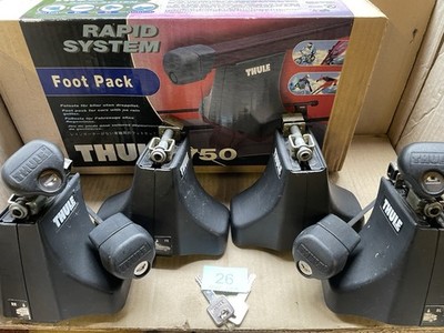 THULE 750 (now 754) FOOTPACK USED In EXCELLENT CONDITION With Locks Plus Keys