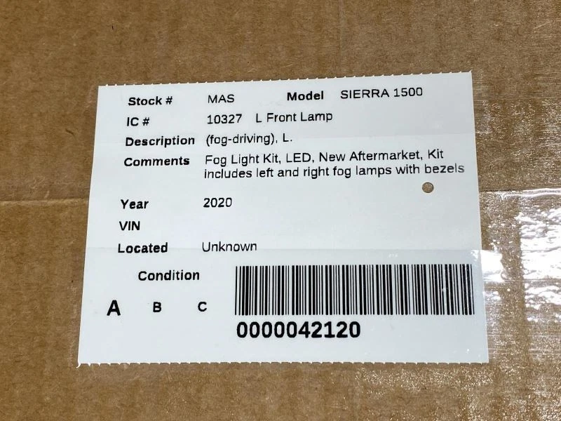 Nuevo kit de luces antiniebla LED de repuesto para GMC Sierra 1500 2019-2022 83961 Foto 4 de 4