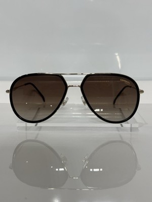 Carrera 295S 2M2HA Gold Aviator w. Plastic Insert Brown Gradient Sunglasses