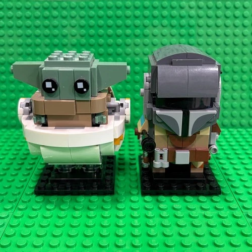 LEGO Star Wars : The Mandalorian & the Child (75317) Brickheadz : 100% Complete