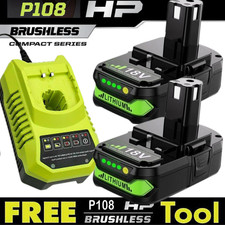 2Pack 3.6Ah For RYOBI P190 Battery 18V Lithium Ion Compact Battery or Charger