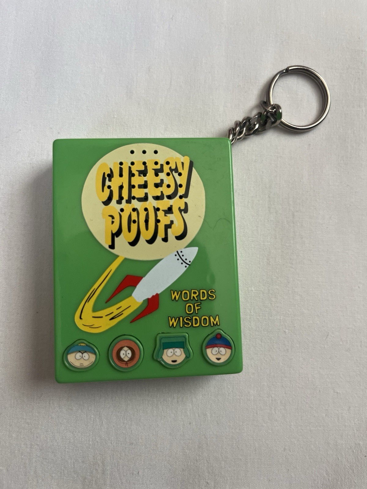 Words Of Wisdom from South Park Characters, Key Chain, Perfect Condition Vintage