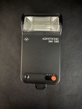 Agfa Agfatronic 380 CBS Flash Tested Working Minolta Case Hot Shoe Vintage