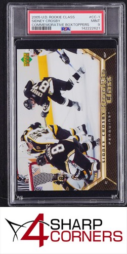 2005 UPPER DECK ROOKIE CLASS COMMEMORATIVE BOXTOPPERS #CC-1 SIDNEY CROSBY PSA 9