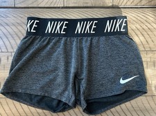 Nike Girls Youth Size XS Gray Dri-Fit Trophy Running Shorts 910252-010 E-22 