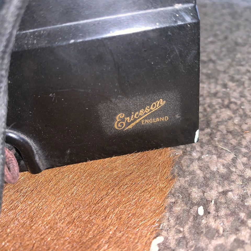 Vintage Ericsson Black Bakelite Telephone Original Twisted Flex N1102 - Image 3 of 4