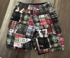 Polo Ralph Lauren Boys' Plaid Reversible Short 21 Inch Waist 4-5
