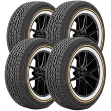 Qty 4 23545r18 Vogue Custom Built Radial 98v Xl Goldwhite Tires