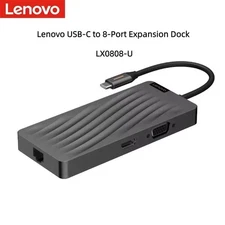 Original Lenovo USB-C To 8-Port Expansion Dock LX0808-U PD 100W Fast Charging