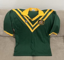 Vintage Paul Sironen Signed Australian Team Jersey Size 115cm Balmain Legend