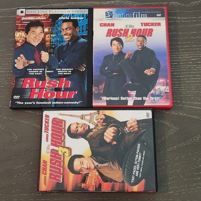 Rush Hour Trilogy DVD Lot (1998, 2001, 2007)