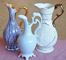 Collection of Three Jugs / Very Decorative /  Vases / Table Decor.
