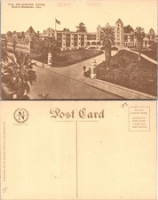 The Arlington Hotel Santa Barbara CA Postcard