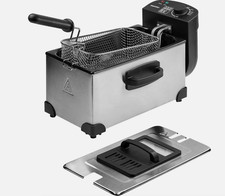 Image of Daewoo Deep Fat Fryer With Adjustable Temperature Control 2000W 3 Litre - Silver