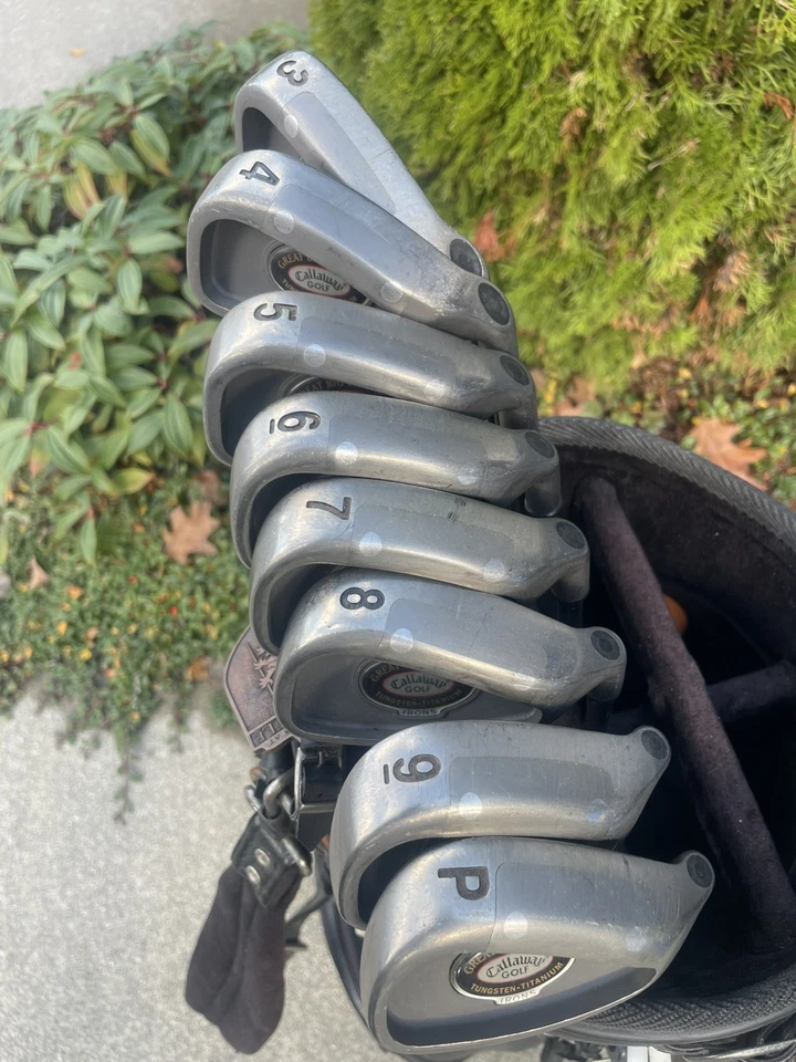 Callaway Great Big Bertha Tungsten Titanium Iron Set 3-PW RCH 96 Firm /Graphite - Image 3 of 4