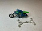 Vintage Hot Wheels rrRumblers High Tailer Motorcycle 1971 Light Green Tail Broke