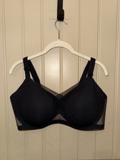 Honeylove Cross Over Bra Size 1X 40C/D Black Nude Wireless Lightly Padded