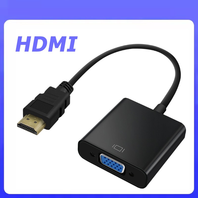 HDMI Male to VGA Female Video Cable Converter Adapter For PC Monitor 4K 3.0 US