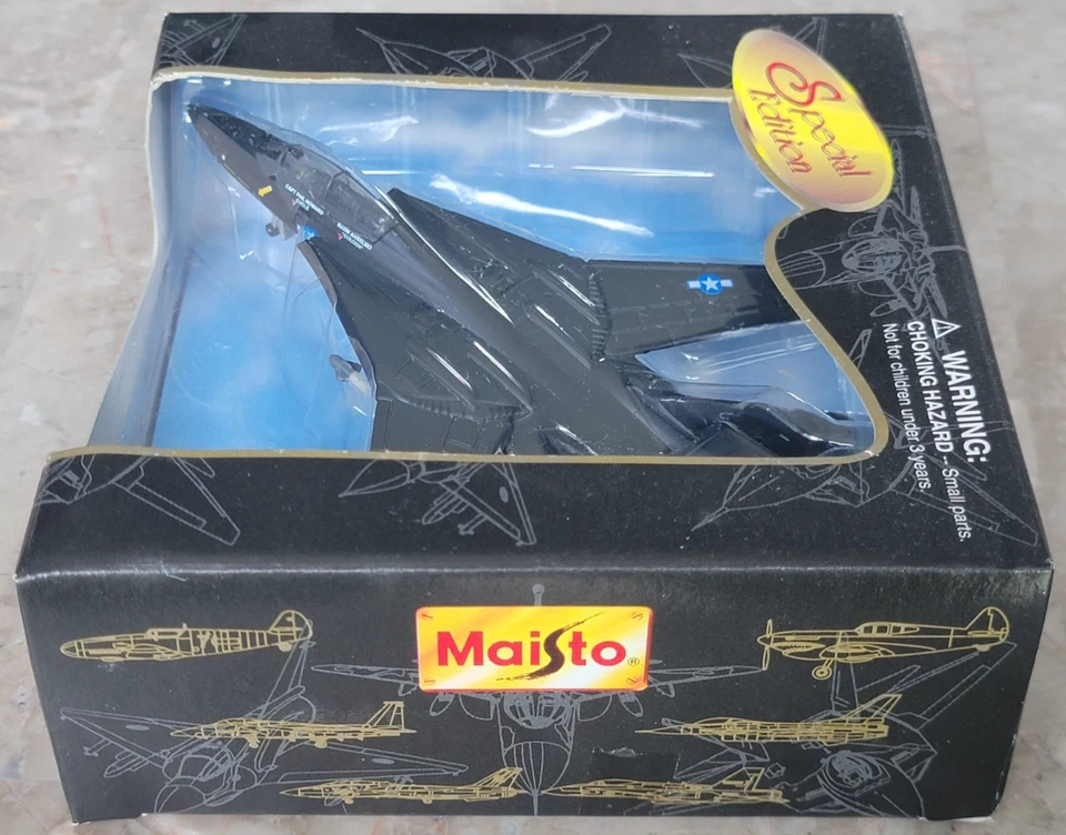 Vintage New 1997 Maisto Air Force Special Edition F-14 Tomcat VX-4 Navy Fighter - Image 2 of 4