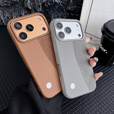 Shockproof PU leather Case Cover for iPhone 17 16 15 14 13 Pro Max 17 Pro Air