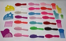 Vtg 80s 90s Lot Of Barbie Doll Mixed Brushes Combs T6