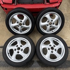 96-04 Porsche Boxster 986 17" Cup Wheels Wheel Set w/ Tires OEM 996362124