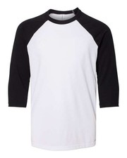 Pack Of 3 BELLA + CANVAS Youth Three-Quarter Sleeve Baseball Tee 3200Y