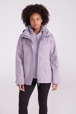 Mountain Warehouse Fell Women's 3 in 1 Jacket Ladies Water Resistant Rain Coat