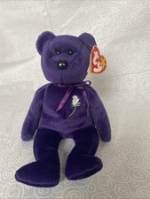 Beanie Baby Princess The Bear - Princess Diana Beanie Baby 1997 - Purple