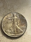 1943 p walking liberty half dollar bu