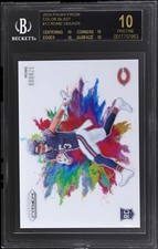 2024 Panini Prizm Rome Odunze #12 BGS 10 Black Label Color Blast Football Bears