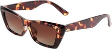 QTY 40 FEISEDY Small Cateye Square Polarized Sunglasses Women Classic Leopard