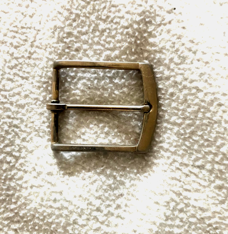 50mm Brass Men's Rectangle Belt Buckle Single Prong 
