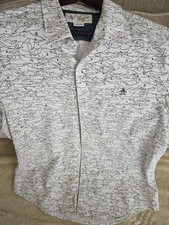 Original Penguin Heritage Slim Fit Shark Print Button-Down Shirt XL