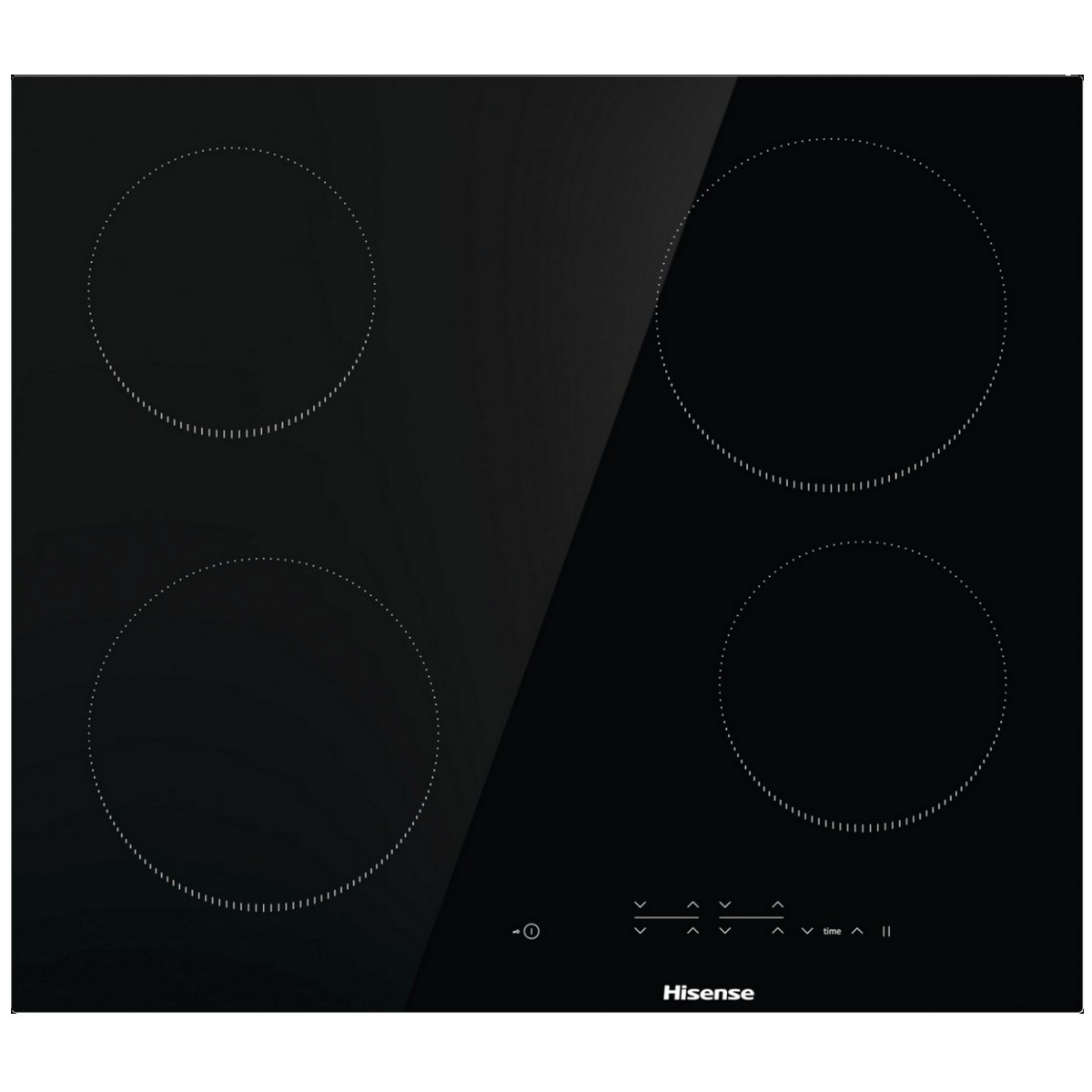 Table de cuisson Hisense E6431CB en verre vitrocéramique noir haute résistance